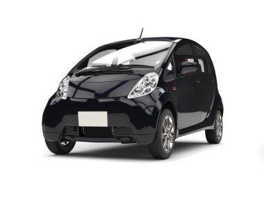 Modern Kompakt elektrikli Siyah araba