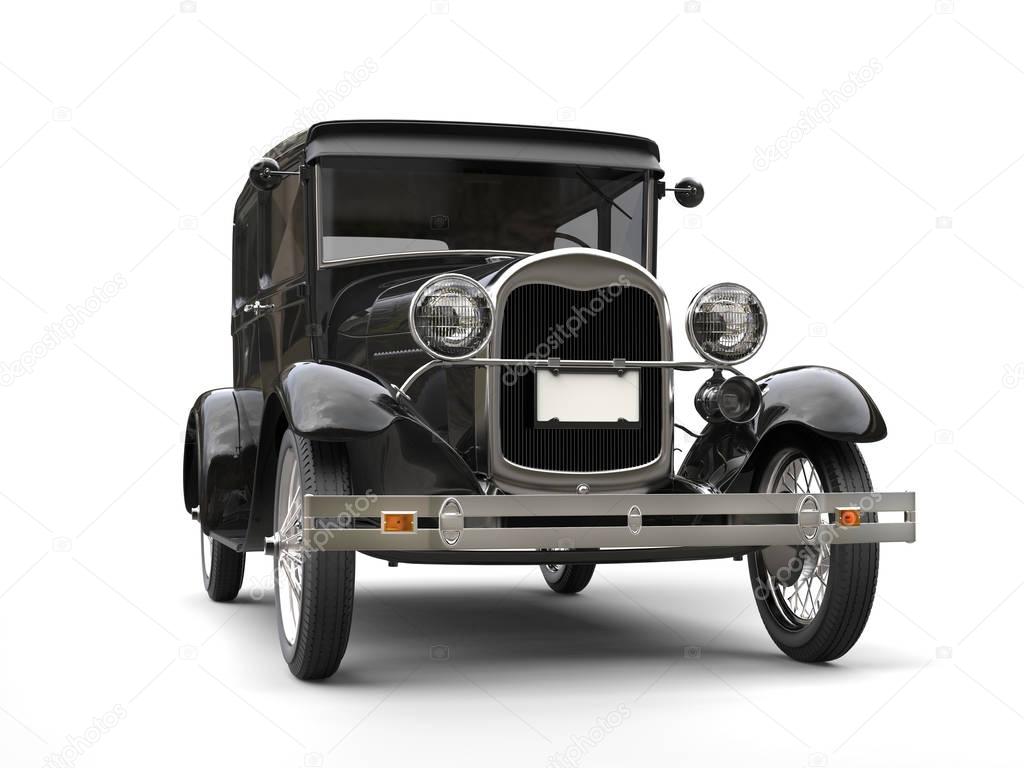 1920s cool black oldtimer car - 3D Illustration