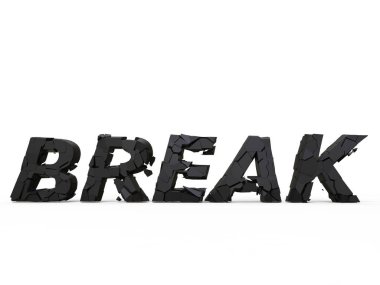 Kavram - siyah yazı tipleri kırmak