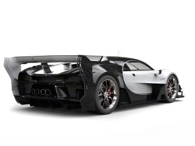 Spor supercar - arka - 3d resim görüntülemek