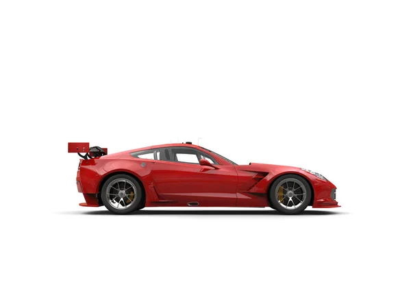 Concept rouge voiture de sport - vue latérale — Photo