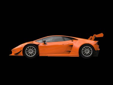 Turuncu kırmızı modern supercar