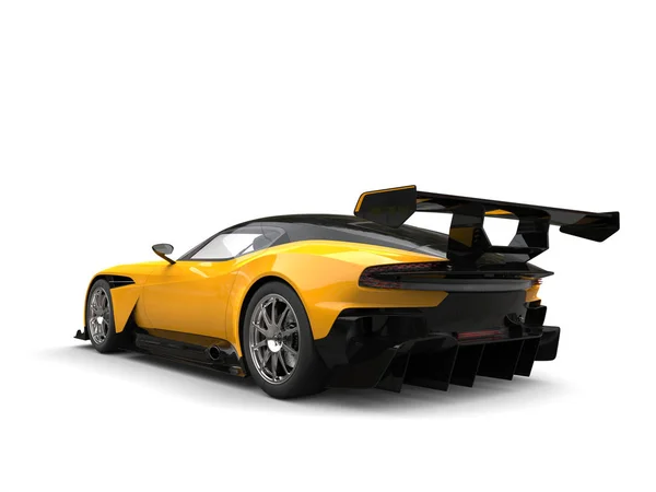 Fekete és sárga modern sport verseny autó — Stock Fotó