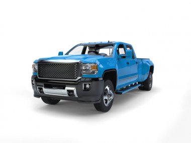 Modern mavi kamyonet