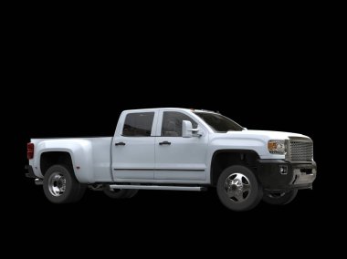 Beyaz çekici siyah arka plan üzerine izole-