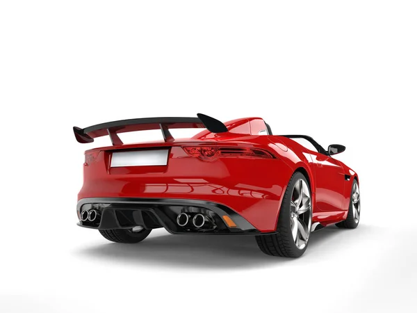 Modern hızlı koyu kırmızı Cabrio süper spor otomobil — Stok fotoğraf
