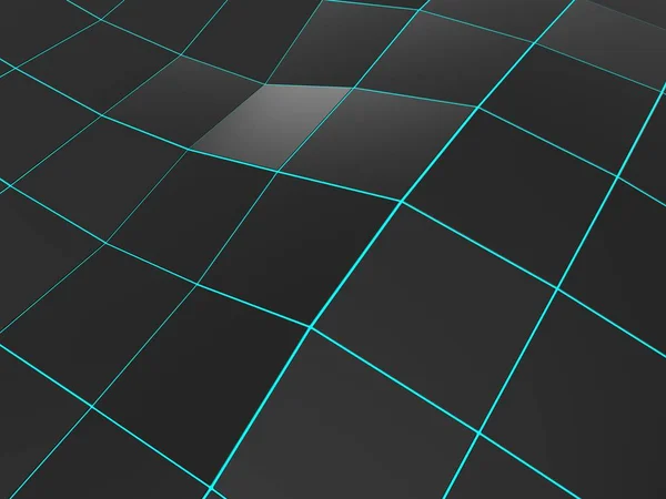 Dunkler abstrakter polygonaler Hintergrund - blaue Linien — Stockfoto