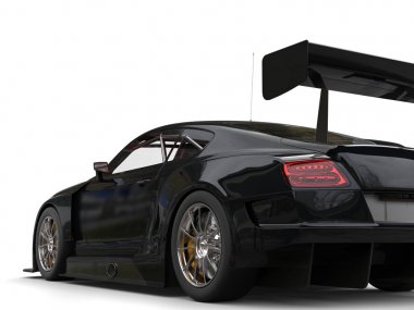 Zarif modern süper araba - arka tekerlek portre vurdu