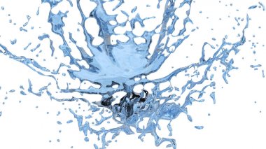 Büyük soyut su sıçrama