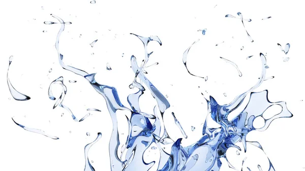 Abstrakt sauberes blaues Wasser wirbelt — Stockfoto