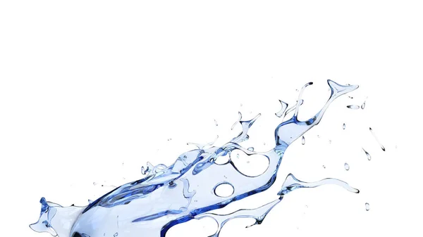 Blaue abstrakte Wasserspritzer — Stockfoto