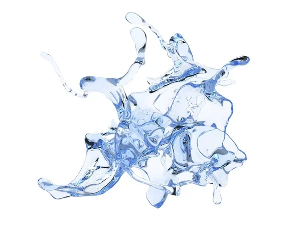 Kleine saubere Wasserspritzer — Stockfoto