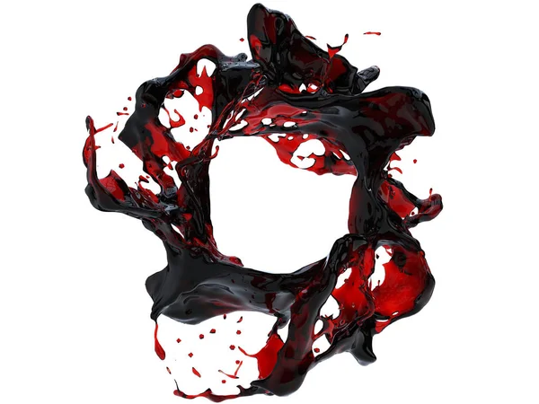 Koyu kırmızı kan sıçrama