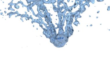 Su taç sıçrama - portre vurdu