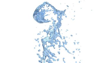 Su sıçramalarına ve damlacıkları