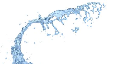 Su girdap sıçrama kavisli