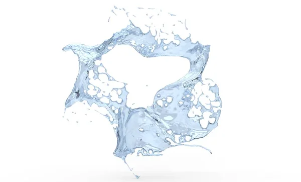 Clear water swirl - abstract illustration — Stock Photo, Image