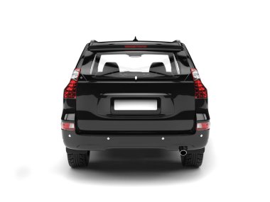 Jet siyah modern Suv - arkadan görünüm