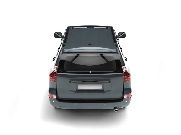 SUV Gray blue family - top down back view — Stok Foto