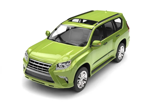 Loco metálico verde moderno SUV —  Fotos de Stock