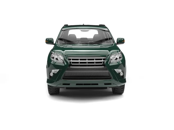 SUV moderno verde foresta scura — Foto Stock