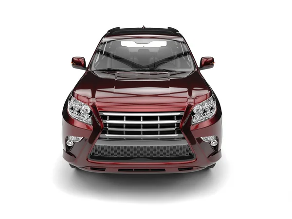 Pearlescent pintado SUV moderno vermelho — Fotografia de Stock