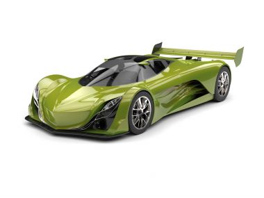 Konsept süper otomobil - zeytin Metalik boya