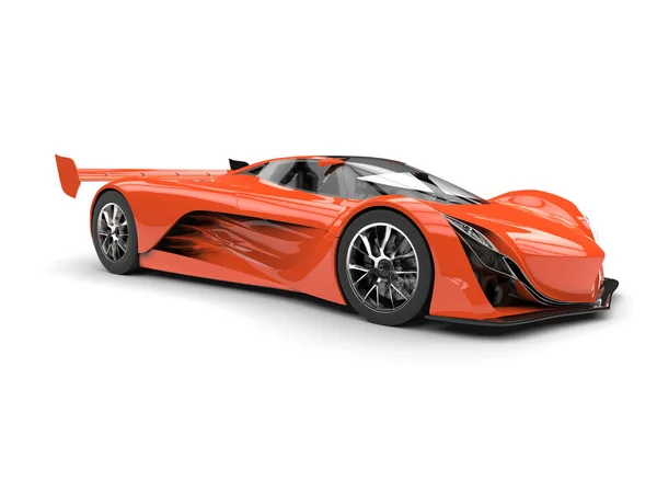 Vivid naranja concepto de carreras super coche — Foto de Stock