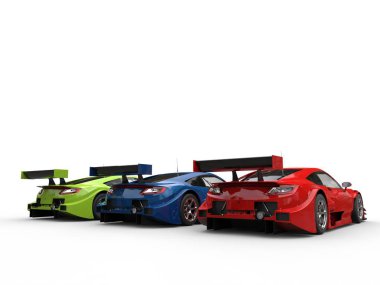 Konsept otomobiller - kuyruk kanadı Görünümü R G B modern süper spor