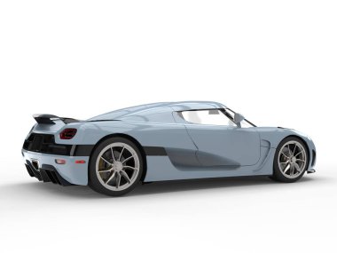 Hafif Çelik mavi modern konsept spor araba