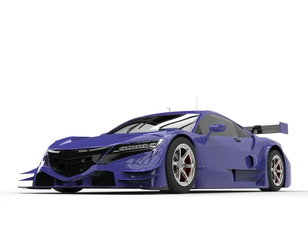 Modern super sports car concept - eminence purple paintjob — Stock Photo, Image
