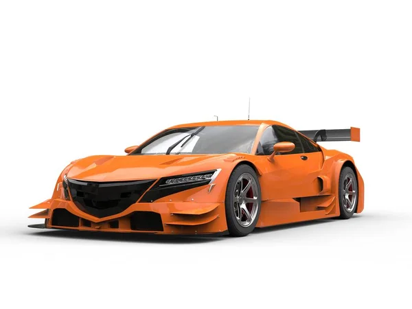 Chama laranja moderno super carro esporte — Fotografia de Stock