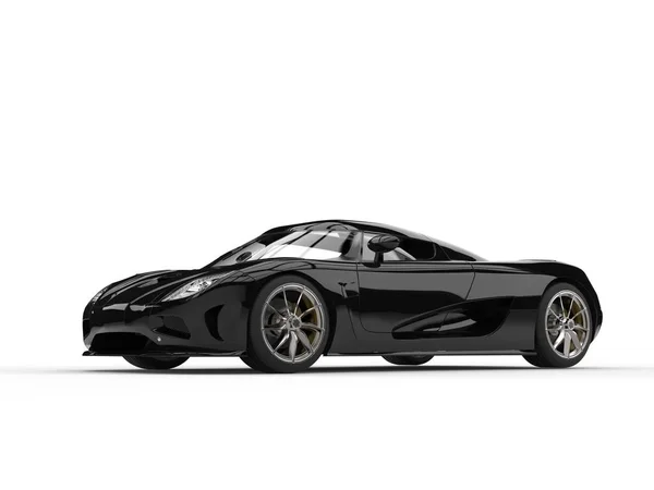Minuit noir super sport concept car - photo de beauté — Photo