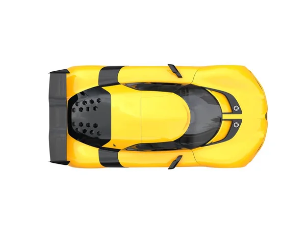 Cadmio giallo impressionante concetto di sport car - vista dall'alto — Foto Stock