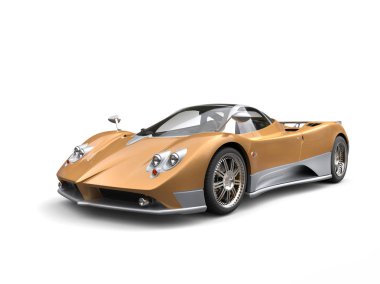 Yarış arabası süper lüks altın ve gümüş