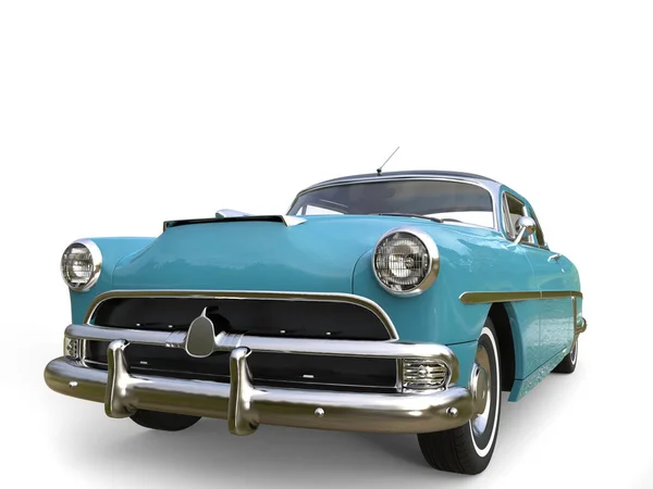 Kuukivi sininen mahtava vintage auto — kuvapankkivalokuva