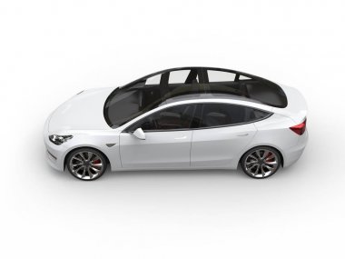 Pamuk Prenses modern elektrikli otomobil - görünüm üst