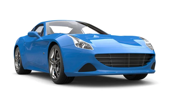 Modrý supersportovní automobil-krása — Stock fotografie