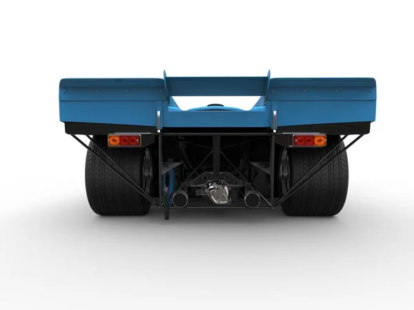 Frost azul vintage super carro - visão traseira — Fotografia de Stock