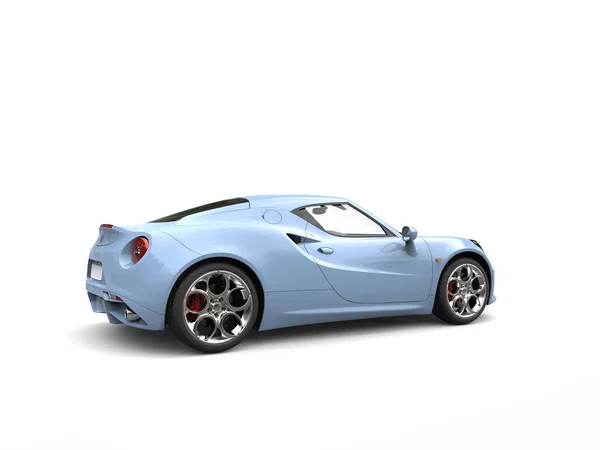 Світле небо синій сучасний розкішний спортивний автомобіль — стокове фото