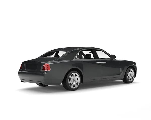 Dark grey metallic modern luxury car - back view beauty shot — Stock Photo, Image