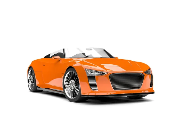 Citrouille orange moderne cabriolet super voiture de sport — Photo