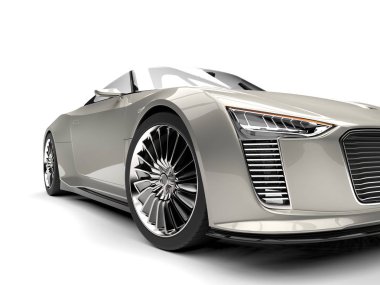 Çok gümüş modern roadster Cabrio