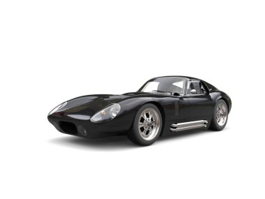 Jet siyah vintage yarış arabası - güzellik vurdu