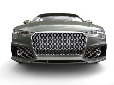 Cadet yeşil modern iş araba - Önden Görünüm portre vurdu