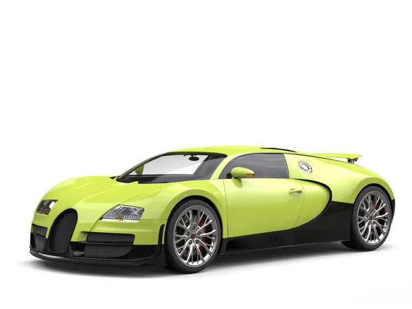 Elektrisk grön modern lyx sportbil — Stockfoto
