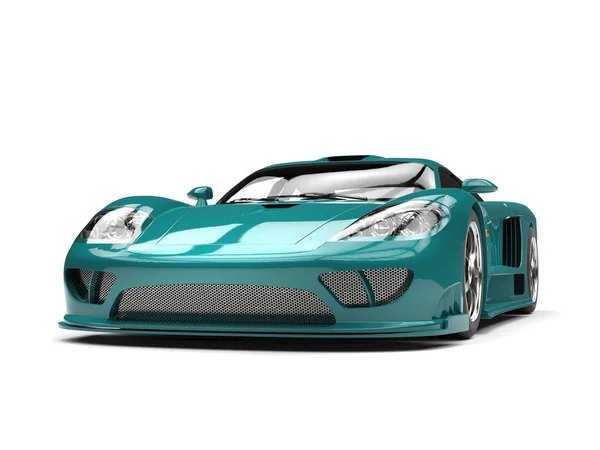 Pastell teal modernes Superauto — Stockfoto