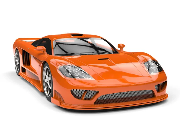 Tangerine orange modern sportbil super — Stockfoto