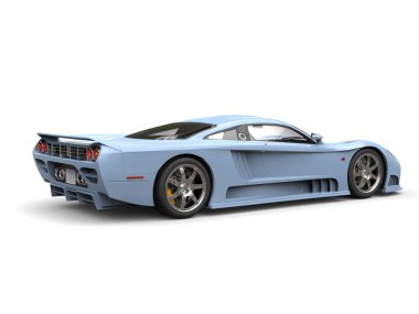 Hava hafif mavi modern süper spor otomobil - kuyruk görünümü