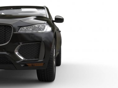 Ateş kes parlak yeni siyah modern Suv-